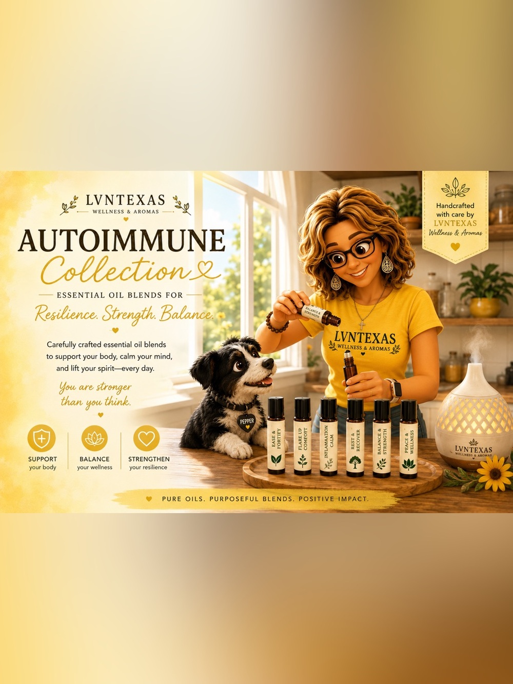 Autoimmune Wellness Collection | Custom YL Roller Blend